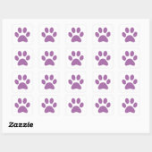Afdrukken Paw Vierkante Sticker (Vel)