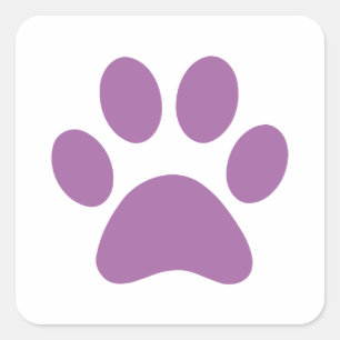 Afdrukken Paw Vierkante Sticker
