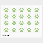 Afdrukken Paw Vierkante Sticker (Vel)