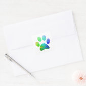 Afdrukken Paw Vierkante Sticker (Envelop)