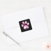 Afdrukken Paw Vierkante Sticker (Envelop)