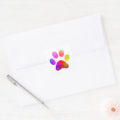 Afdrukken Paw Vierkante Sticker (Envelop)