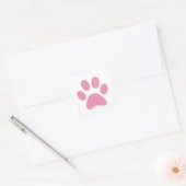 Afdrukken Paw Vierkante Sticker (Envelop)