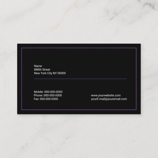 Afdrukken Paw Visitekaartje (Achterkant)