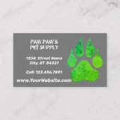 Afdrukken Paw Visitekaartje (Voorkant)