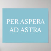 Afdrukken per Latijnse Aspera en Astra-offerte - T Poster (Voorkant)