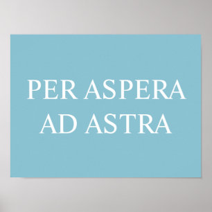Afdrukken per Latijnse Aspera en Astra-offerte - T Poster