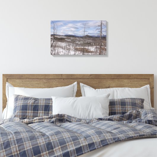 Afdrukken Pike Forest Canvas (Insitu (Slaapkamer))