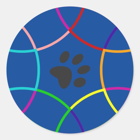 Afdrukken plakken ronde sticker (Voorkant)