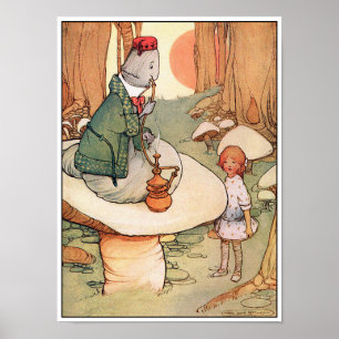 Afdrukken poster: Alice ontmoet de Caterstyle Poster