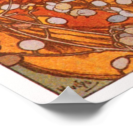 Afdrukken/Poster: Alphonse Mucha - Topaz Poster (Hoek)