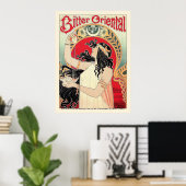 Afdrukken poster: Art Nouveau - Bitter Oriental Poster (Thuiskantoor)
