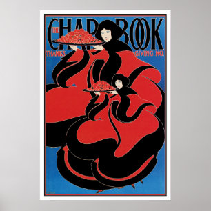 Afdrukken poster: Art Nouveau - Bradley - Thanksgi Poster