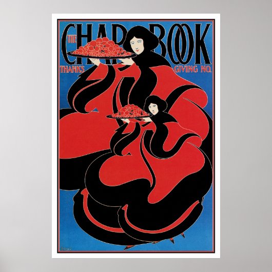 Afdrukken poster: Art Nouveau - Bradley - Thanksgi Poster (Voorkant)