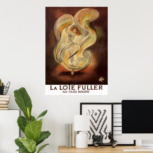 Afdrukken poster: Folies Bergere La Loie Fuller Poster (Thuiskantoor)