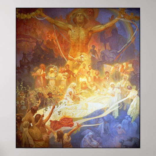 Afdrukken/Poster: Mucha - Apotheose van de slaven Poster (Voorkant)