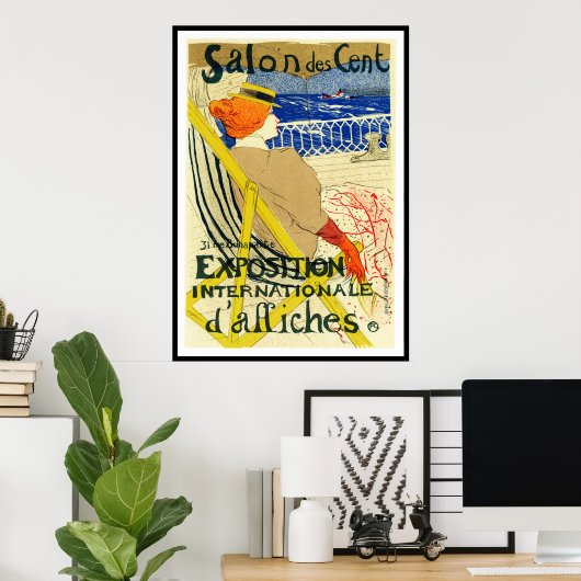 Afdrukken poster: Toulouse Lautrec - Salon des Cen Poster (Thuiskantoor)