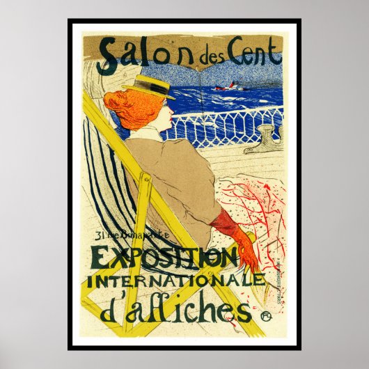 Afdrukken poster: Toulouse Lautrec - Salon des Cen Poster (Voorkant)
