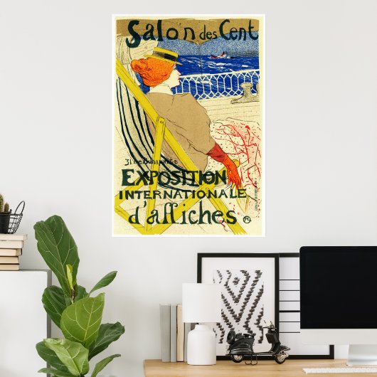 Afdrukken poster: Toulouse Lautrec - Salon des Cen Poster (Thuiskantoor)