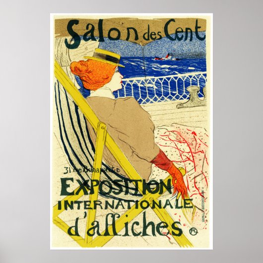 Afdrukken poster: Toulouse Lautrec - Salon des Cen Poster (Voorkant)