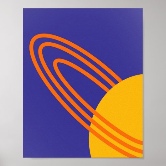 Afdrukken Poster verzadigde ringen (Voorkant)