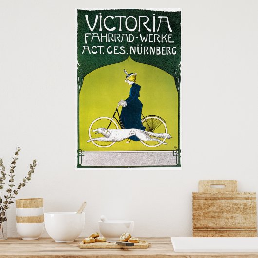 Afdrukken poster: Victoria-fietsen Poster (Keuken)