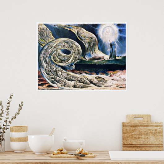 Afdrukken poster: "Whirlwind of Lovers" door W. Bl Poster (Keuken)