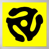 Afdrukken recordadapter van 45 rpm poster (Voorkant)