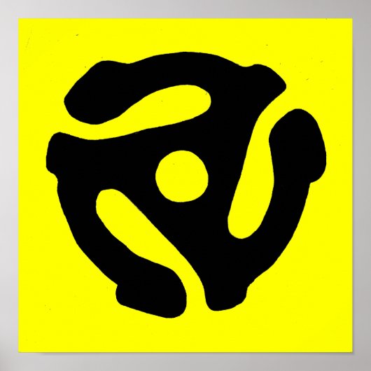 Afdrukken recordadapter van 45 rpm poster (Voorkant)