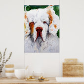 Afdrukken - Rente - Clumber Spaniel Poster (Keuken)