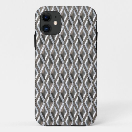 Afdrukken Retro Style Checkered Chrome Diamonds Case-Mate iPhone Case (Achterkant)