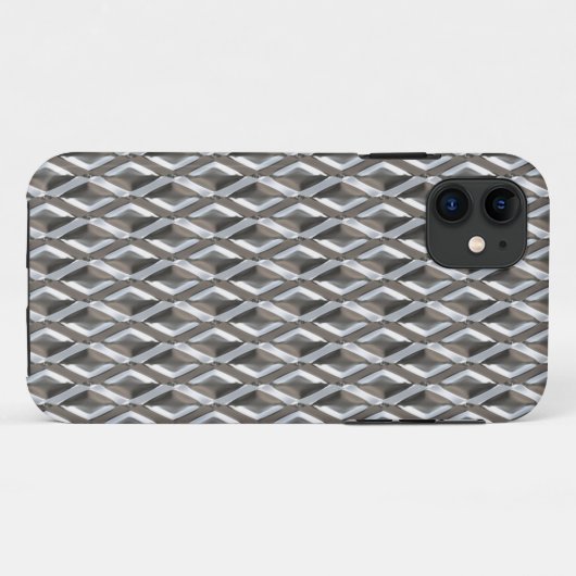 Afdrukken Retro Style Checkered Chrome Diamonds Case-Mate iPhone Case (Achterkant (horizontaal))