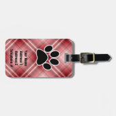 Afdrukken rode spelbreker bagagelabel (Voorkant horizontaal)