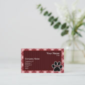 Afdrukken rode spelbreker visitekaartje (Staand voorkant)