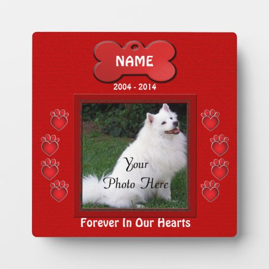 Afdrukken rood, aangepast fotoplaat (Voorkant)