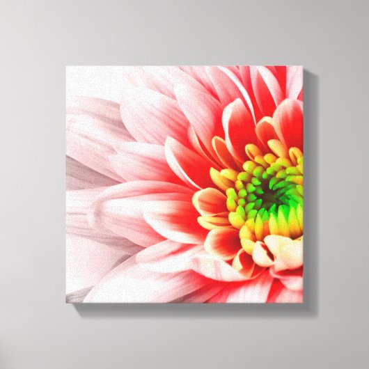 Afdrukken Roze bloemcanvas (Voorkant)