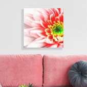 Afdrukken Roze bloemcanvas (Insitu (Woonkamer))