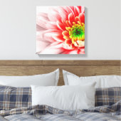 Afdrukken Roze bloemcanvas (Insitu (Slaapkamer))