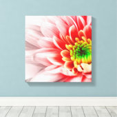 Afdrukken Roze bloemcanvas (Insitu (Houten vloer))