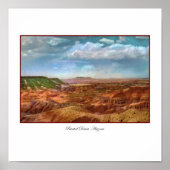 Afdrukken schilderd woestijnschilderCanvas Poster (Voorkant)