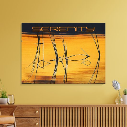 Afdrukken Serenity Stretch Canvas (Insitu (Woonkamer))