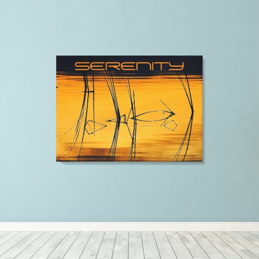 Afdrukken Serenity Stretch Canvas (Insitu (Houten vloer))