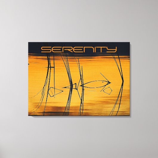 Afdrukken Serenity Stretch Canvas (Voorkant)