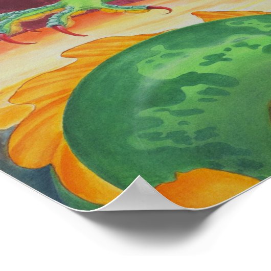 Afdrukken Shivan Dragon Redesign Poster (Hoek)