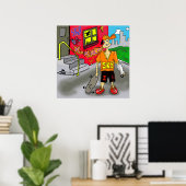 Afdrukken "SK8" — door Kev Moore Poster (Thuiskantoor)