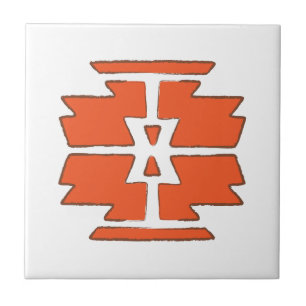 Afdrukken - Southwest Indian Design Tegeltje