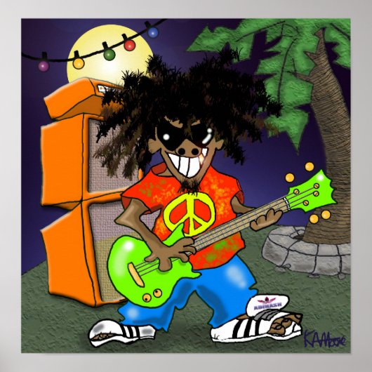 Afdrukken "Spank de Plank" - door Kev Moore Poster (Voorkant)