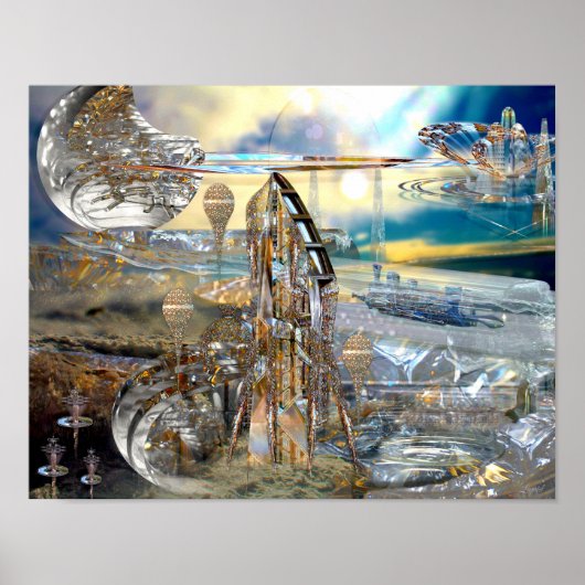 Afdrukken station Glissade Poster (Voorkant)