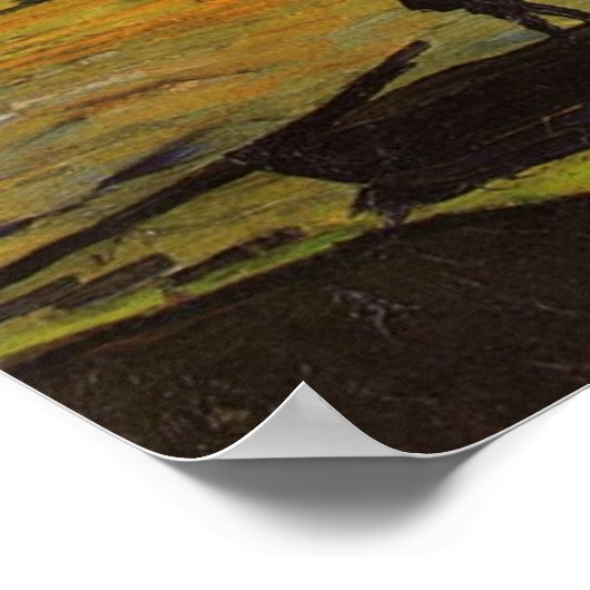 Afdrukken - Steenkoolbarrières Poster (Hoek)