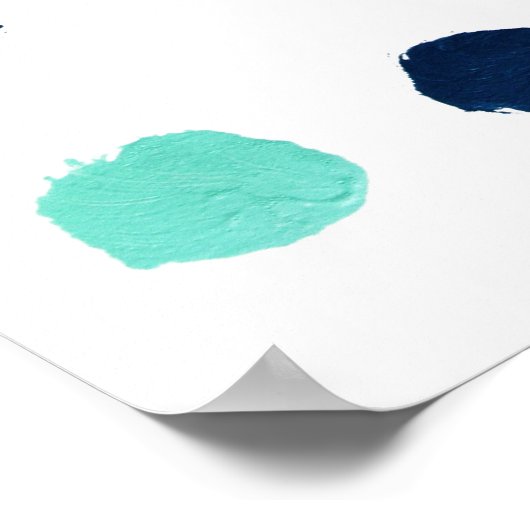 Afdrukken stippen schilderen poster (Hoek)